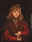 Luca Paintings - A Prince of Saxony by Lucas Cranach the Elder